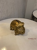 Спящая свинка (латунь)