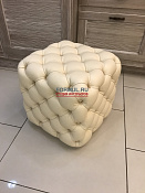Пуф капитоне Boom Cream