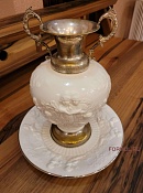 Ваза и тарелка Capodimonte art. 03411